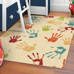 Orian Rugs Kids Indoor/Outdoor Handprints Area Rug   551923399